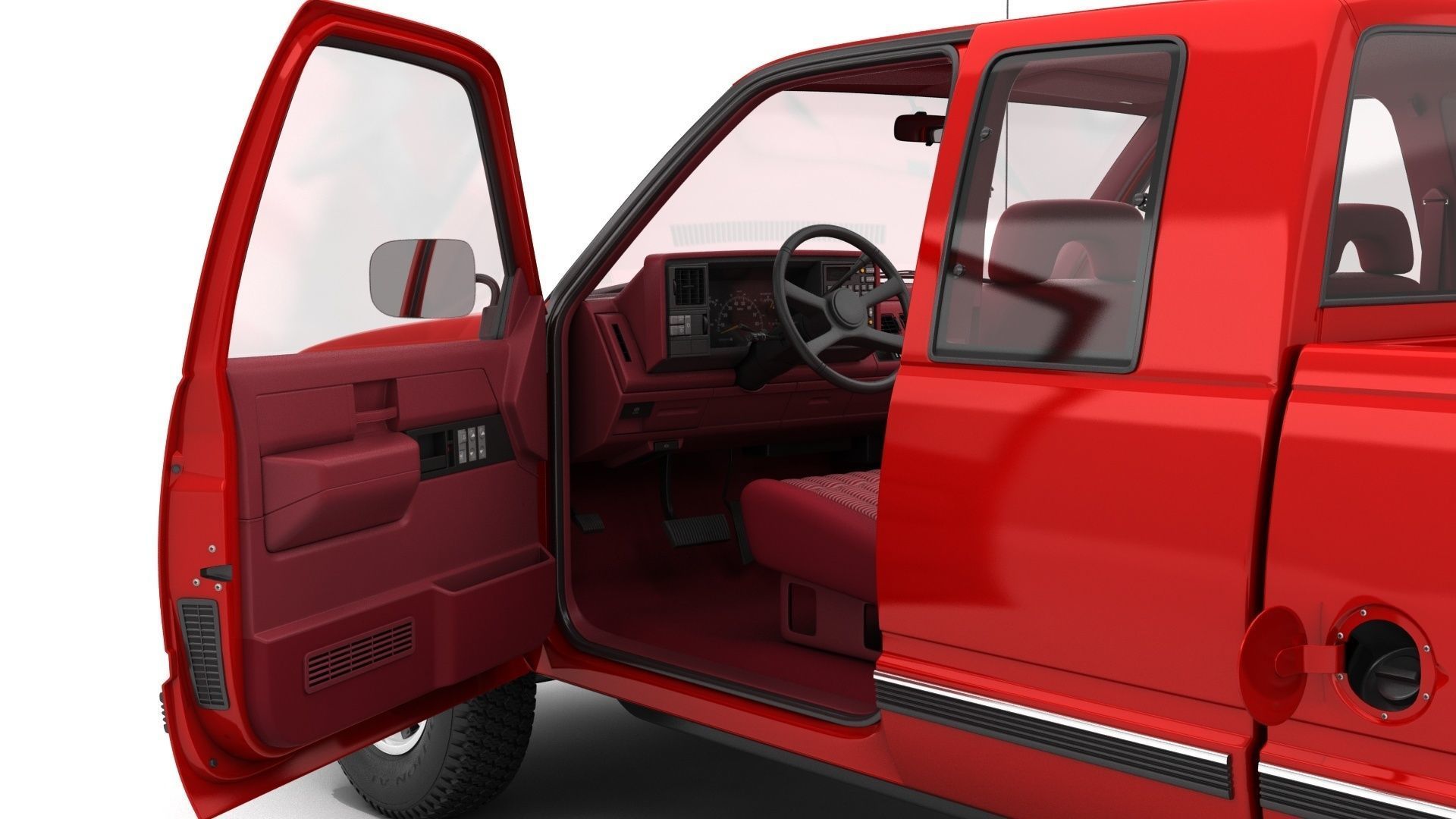 GENERIC PICKUP TRUCK 25 3D model_17