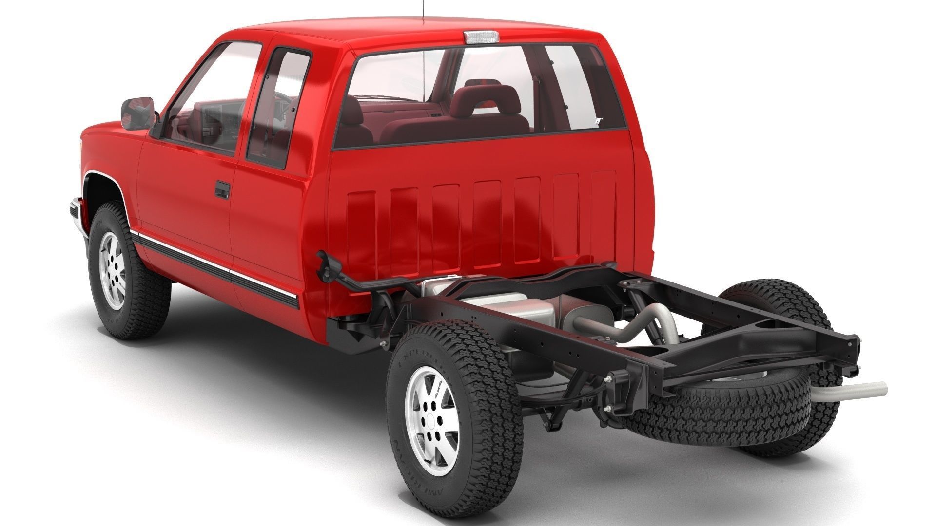 GENERIC PICKUP TRUCK 25 3D model_15