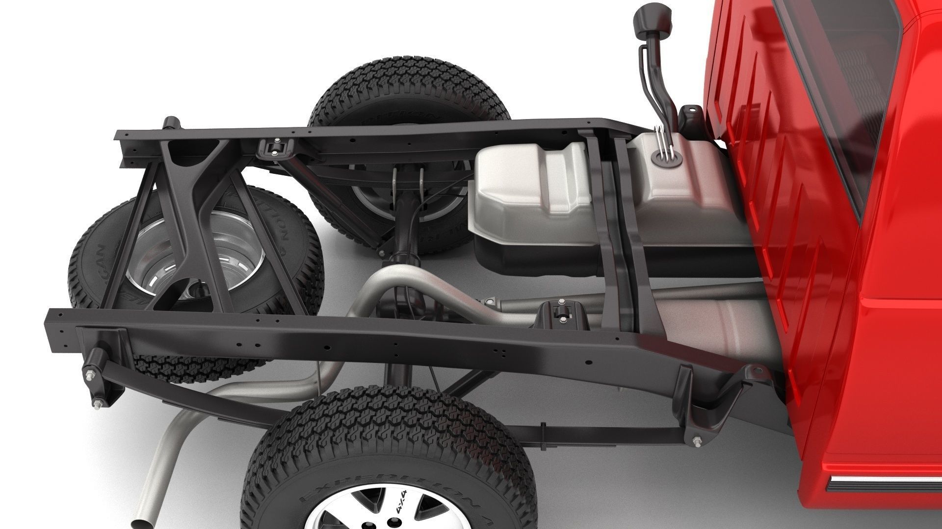 GENERIC PICKUP TRUCK 25 3D model_16