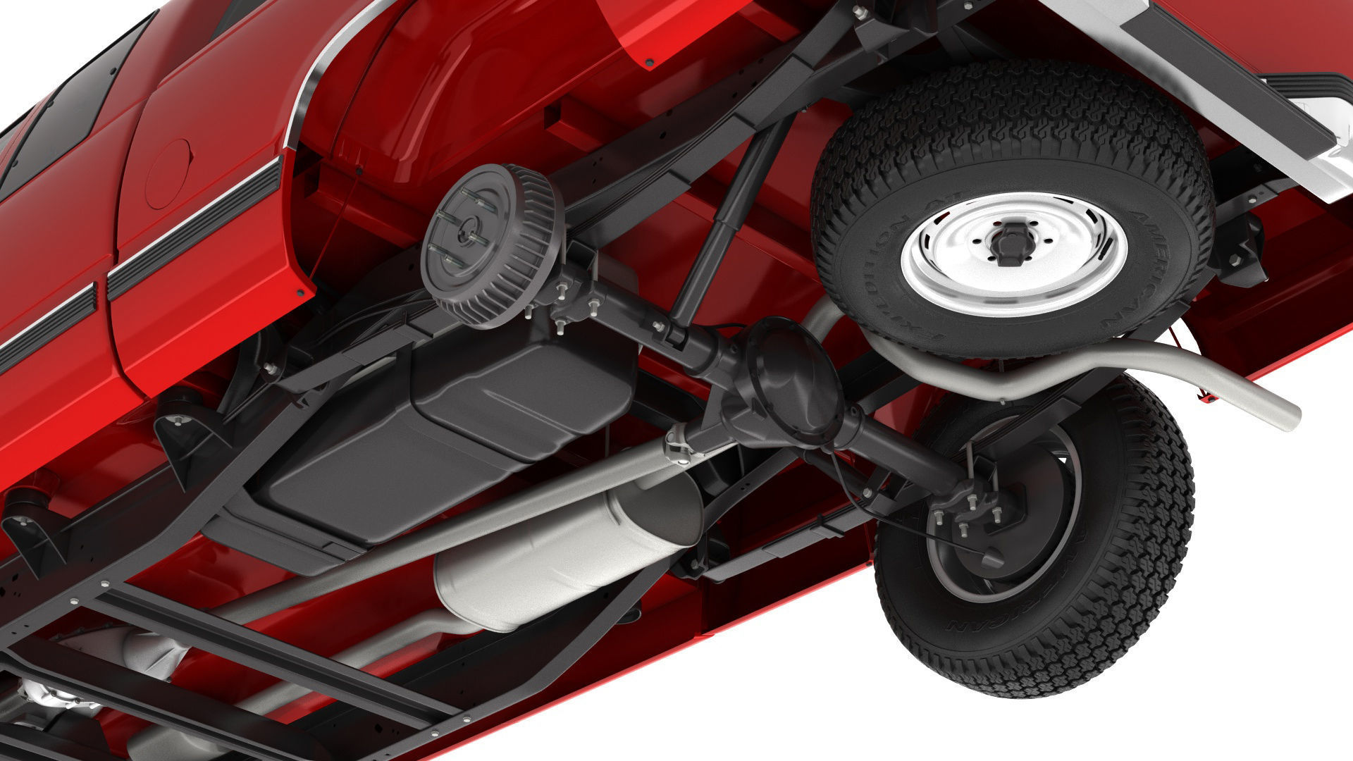 GENERIC PICKUP TRUCK 25 3D model_14