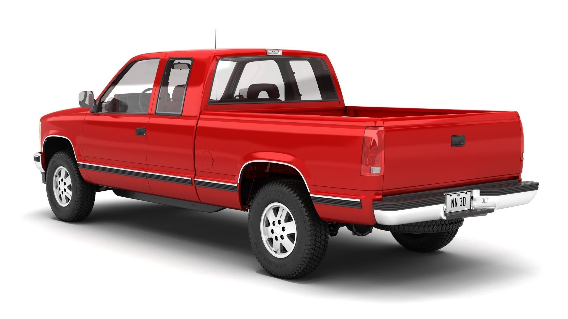GENERIC PICKUP TRUCK 25 3D model_3
