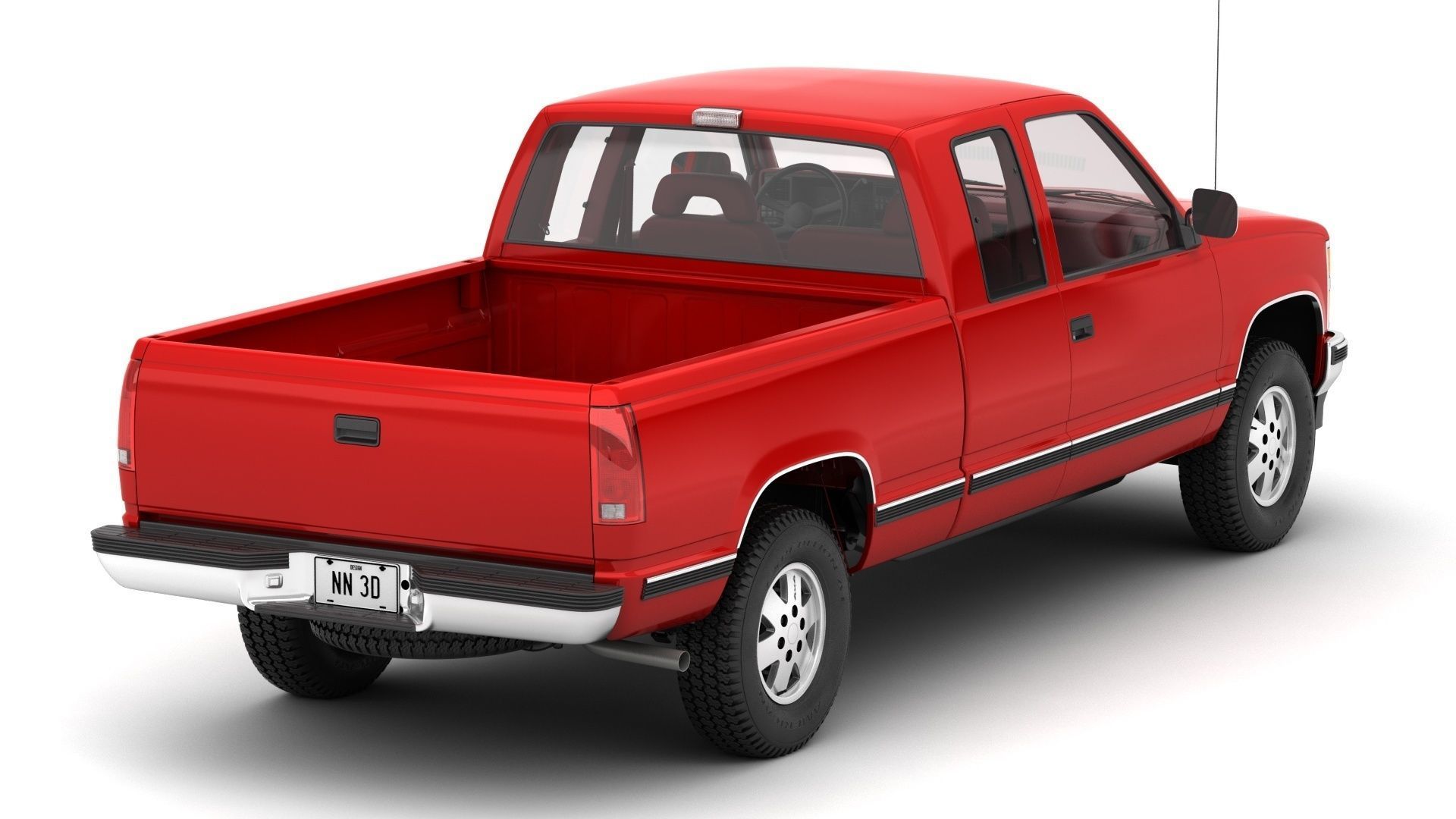 GENERIC PICKUP TRUCK 25 3D model_9