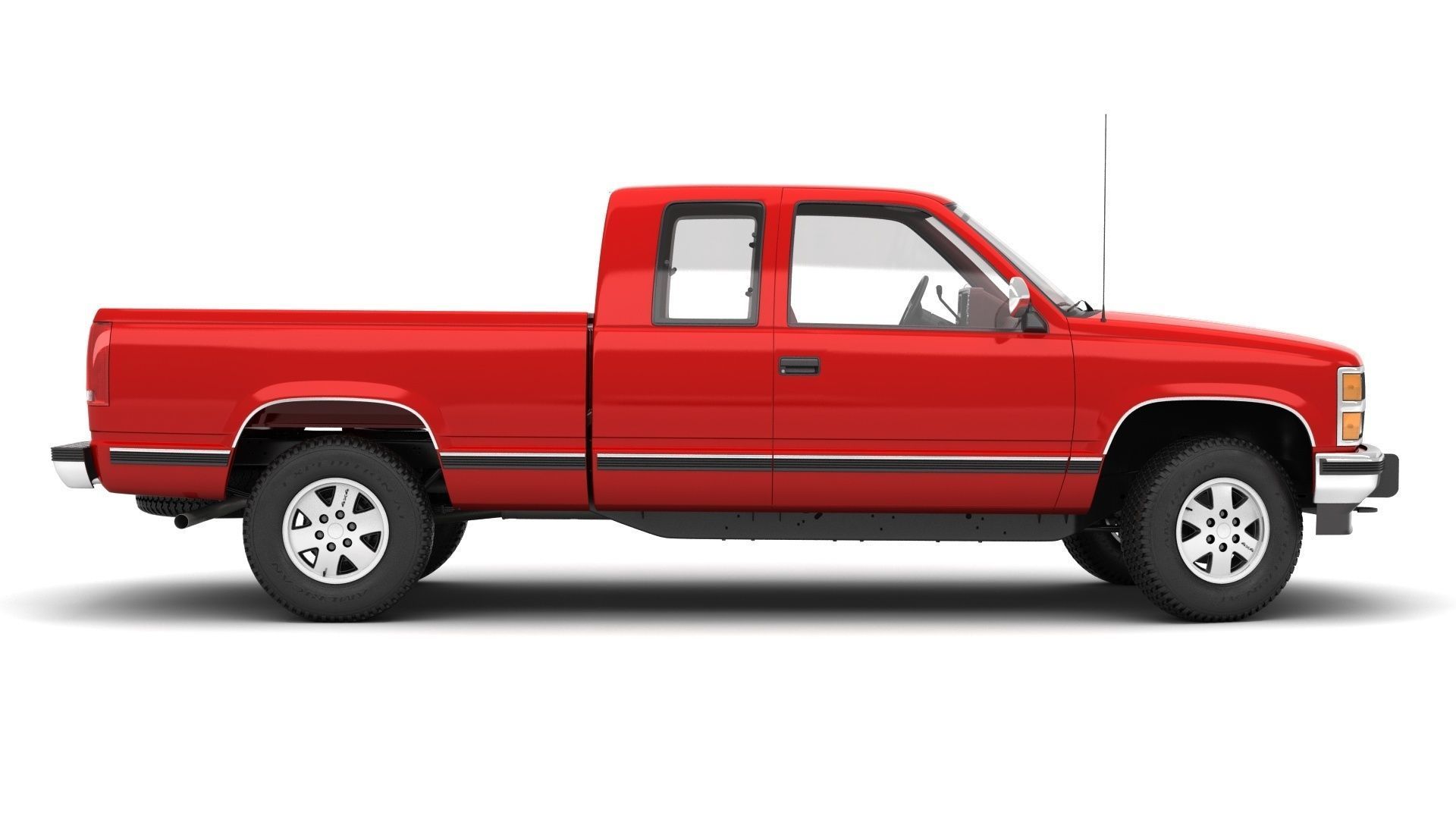 GENERIC PICKUP TRUCK 25 3D model_4