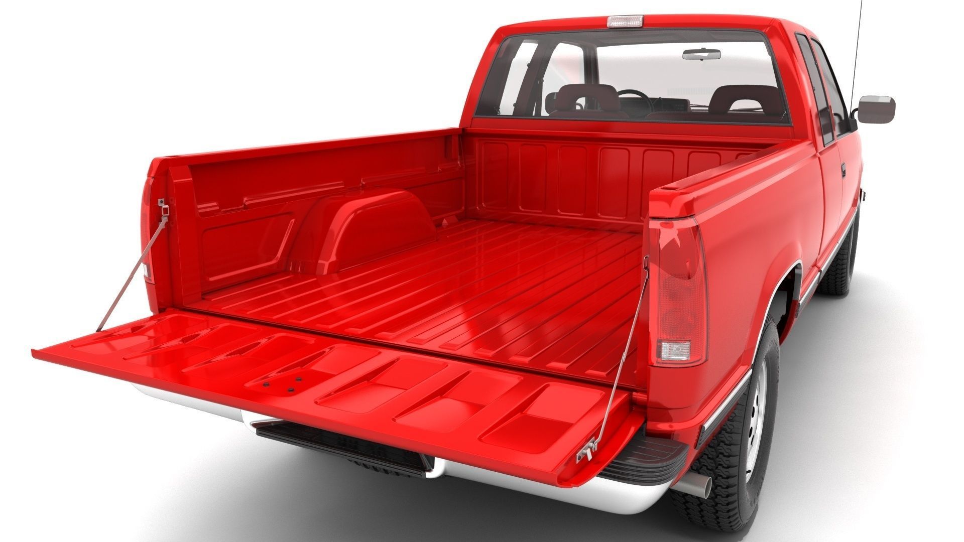 GENERIC PICKUP TRUCK 25 3D model_6