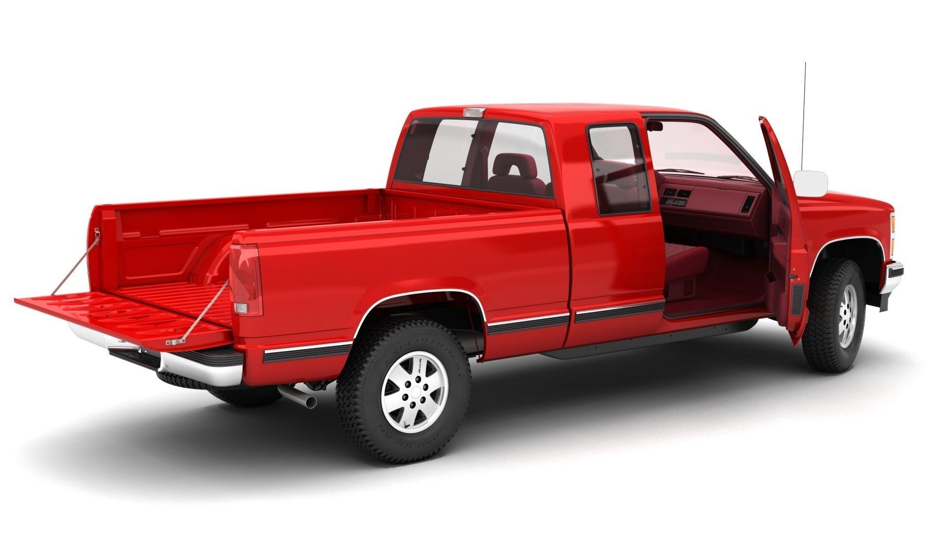 GENERIC PICKUP TRUCK 25 3D model_11