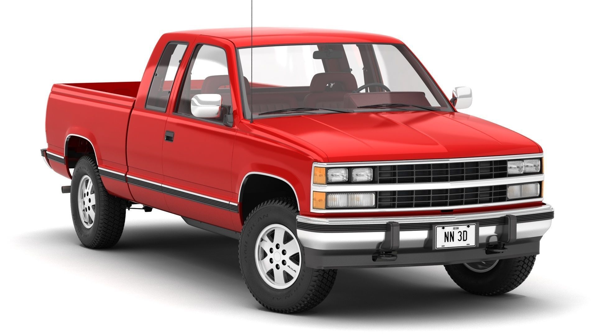 GENERIC PICKUP TRUCK 25 3D model_2