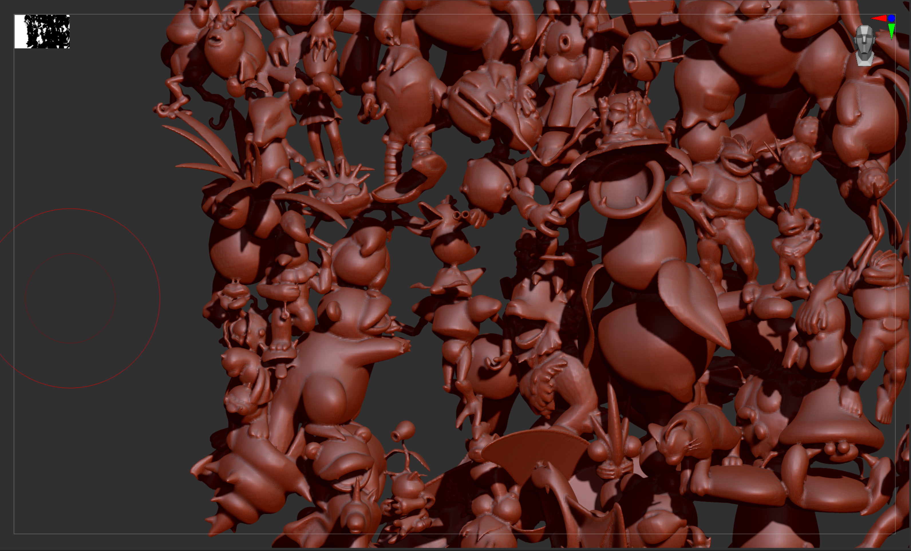 All 151 first generation Kanto Pokemon posed together 3D print model_25