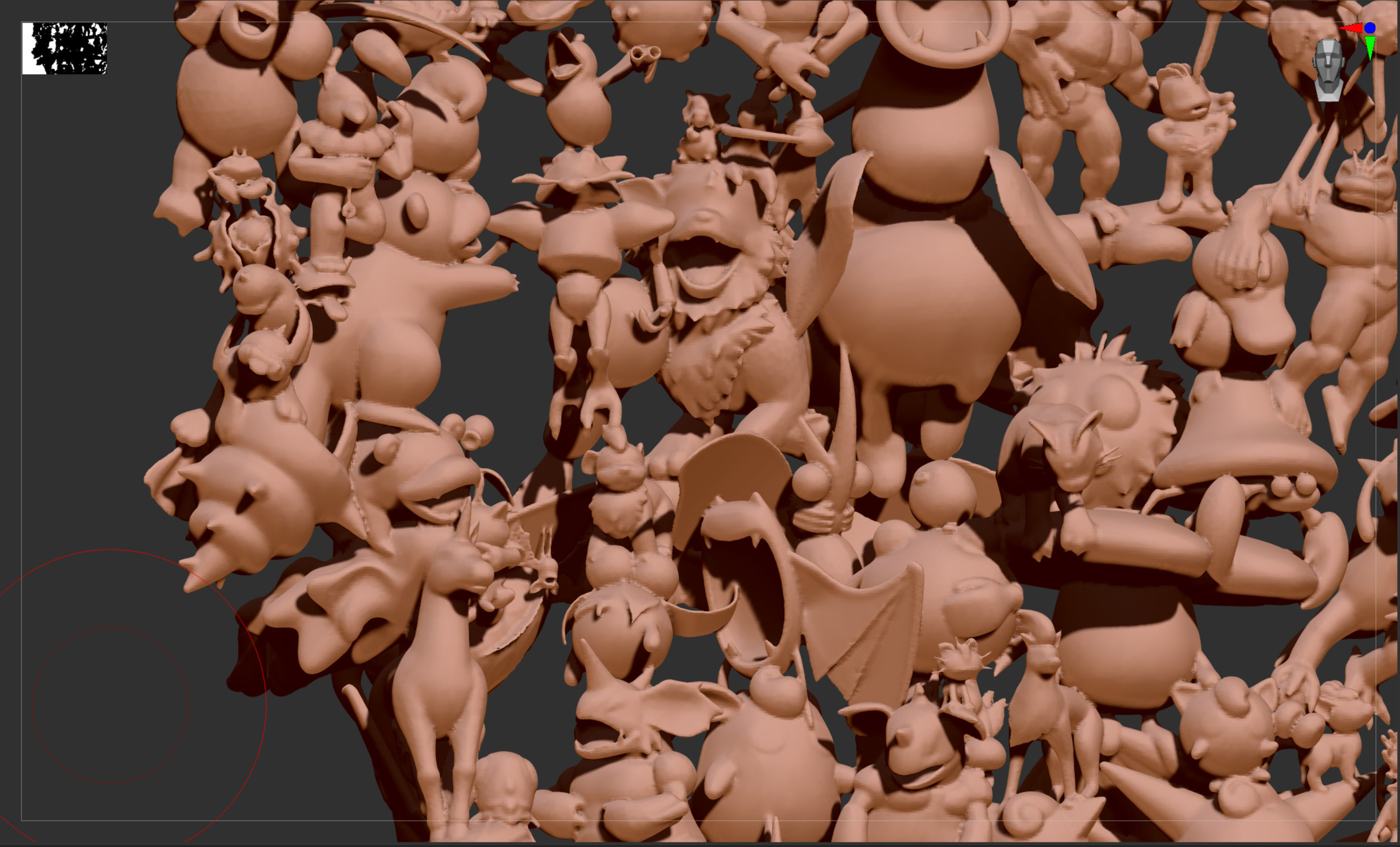 All 151 first generation Kanto Pokemon posed together 3D print model_16