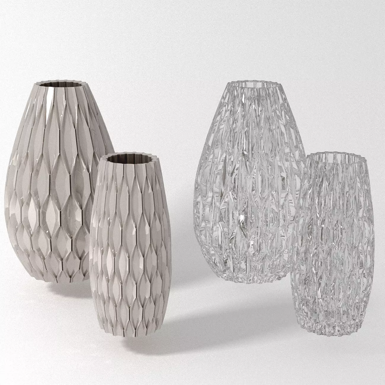 Vase ceramic glass Free 3D model