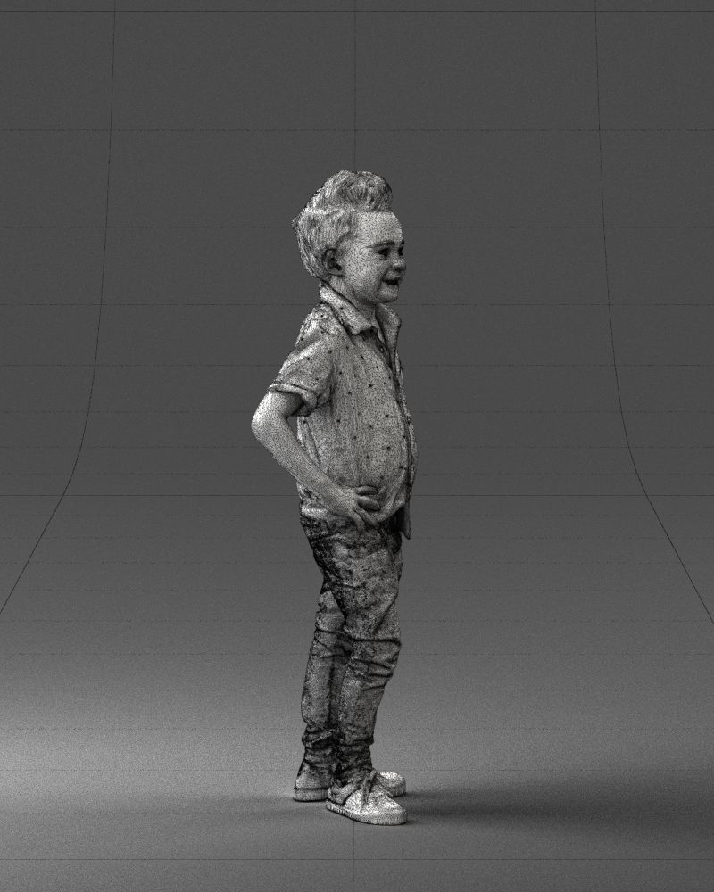 Stylish funny boy 0270 3D Print Ready 3D print model_11