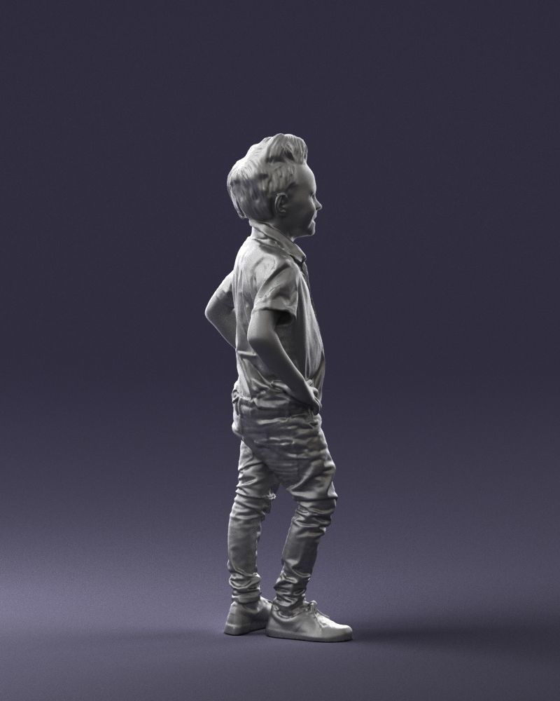 Stylish funny boy 0270 3D Print Ready 3D print model_13