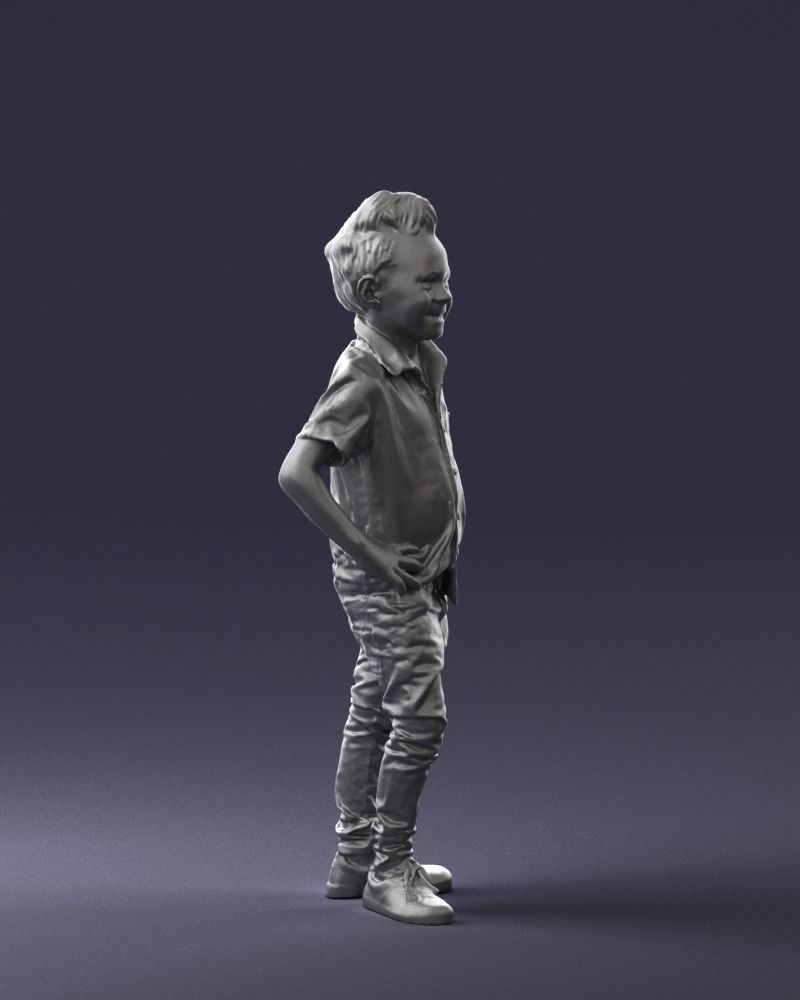 Stylish funny boy 0270 3D Print Ready 3D print model_10