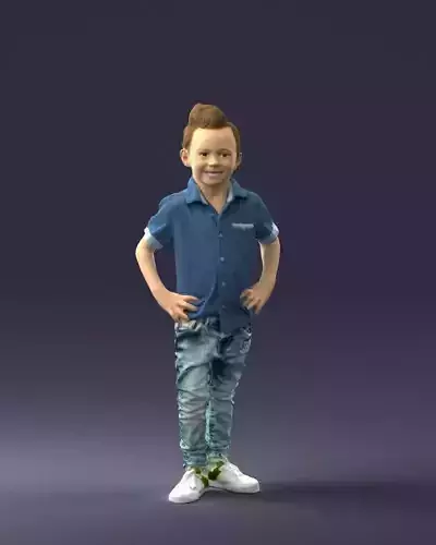 Stylish funny boy 0270 3D Print Ready