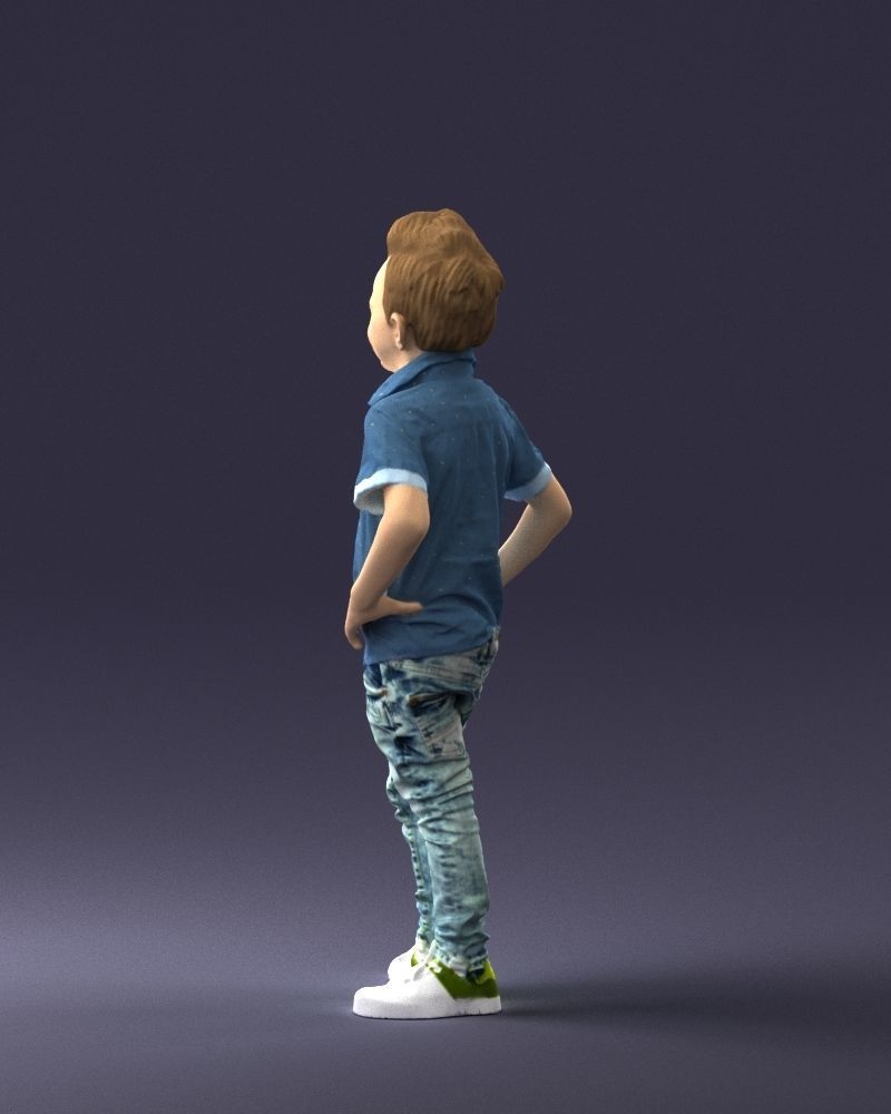 Stylish funny boy 0270 3D Print Ready 3D print model_21