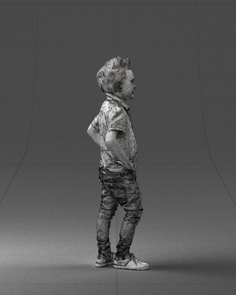 Stylish funny boy 0270 3D Print Ready 3D print model_14