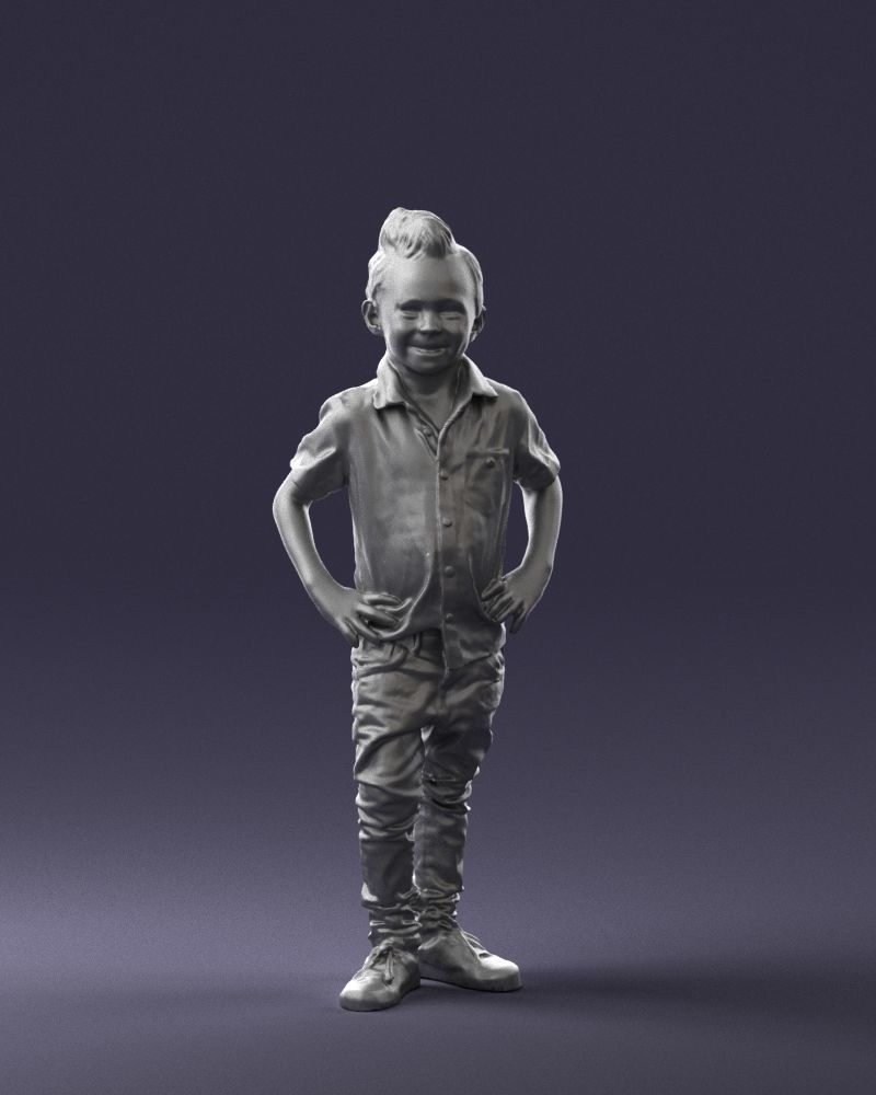 Stylish funny boy 0270 3D Print Ready 3D print model_1