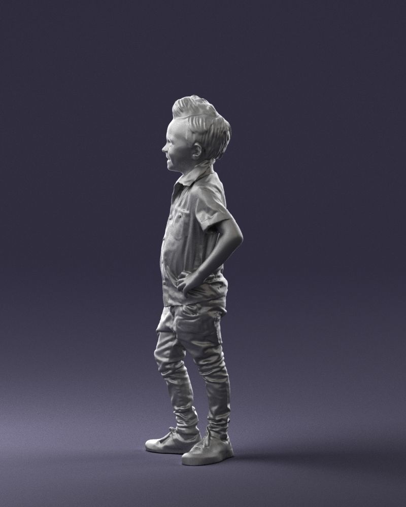 Stylish funny boy 0270 3D Print Ready 3D print model_25