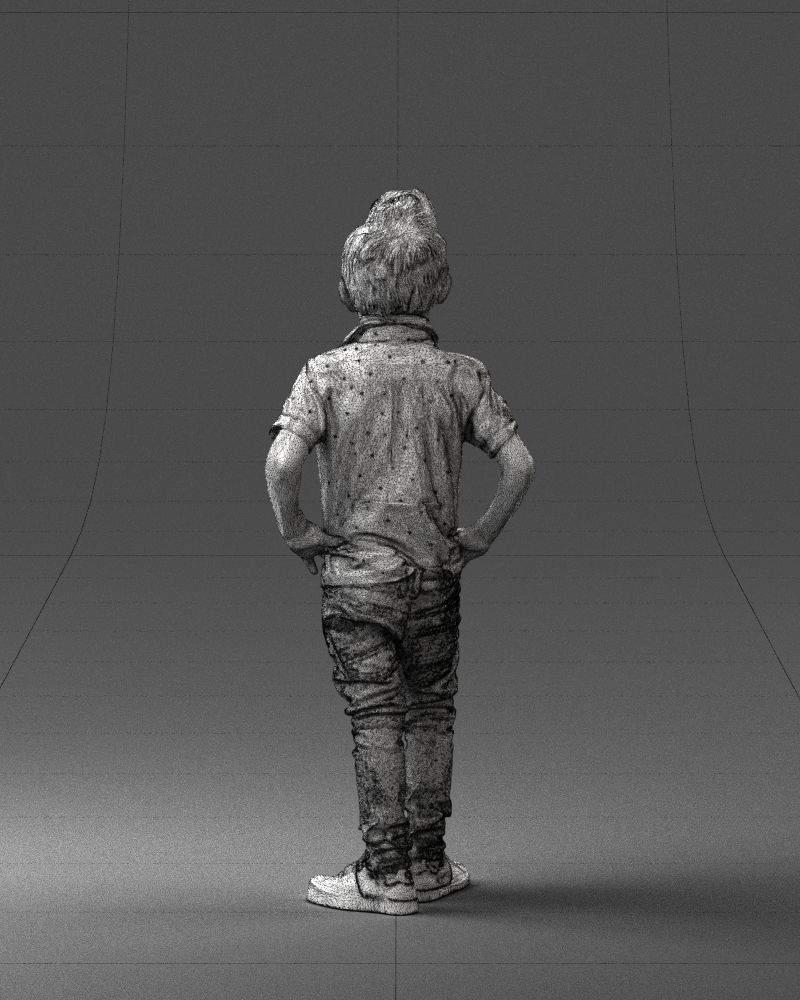 Stylish funny boy 0270 3D Print Ready 3D print model_20