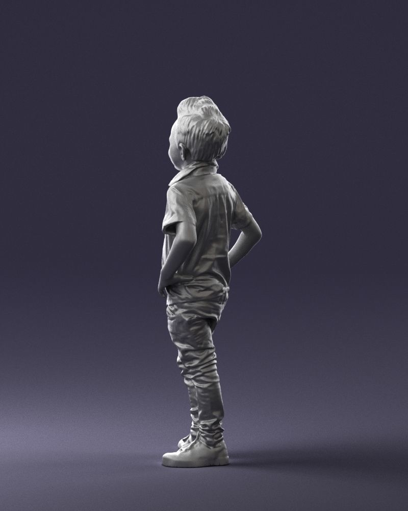 Stylish funny boy 0270 3D Print Ready 3D print model_22