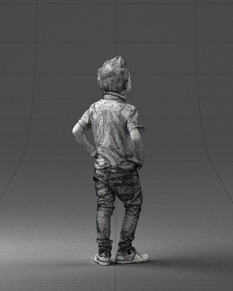 Stylish funny boy 0270 3D Print Ready 3D print model_17