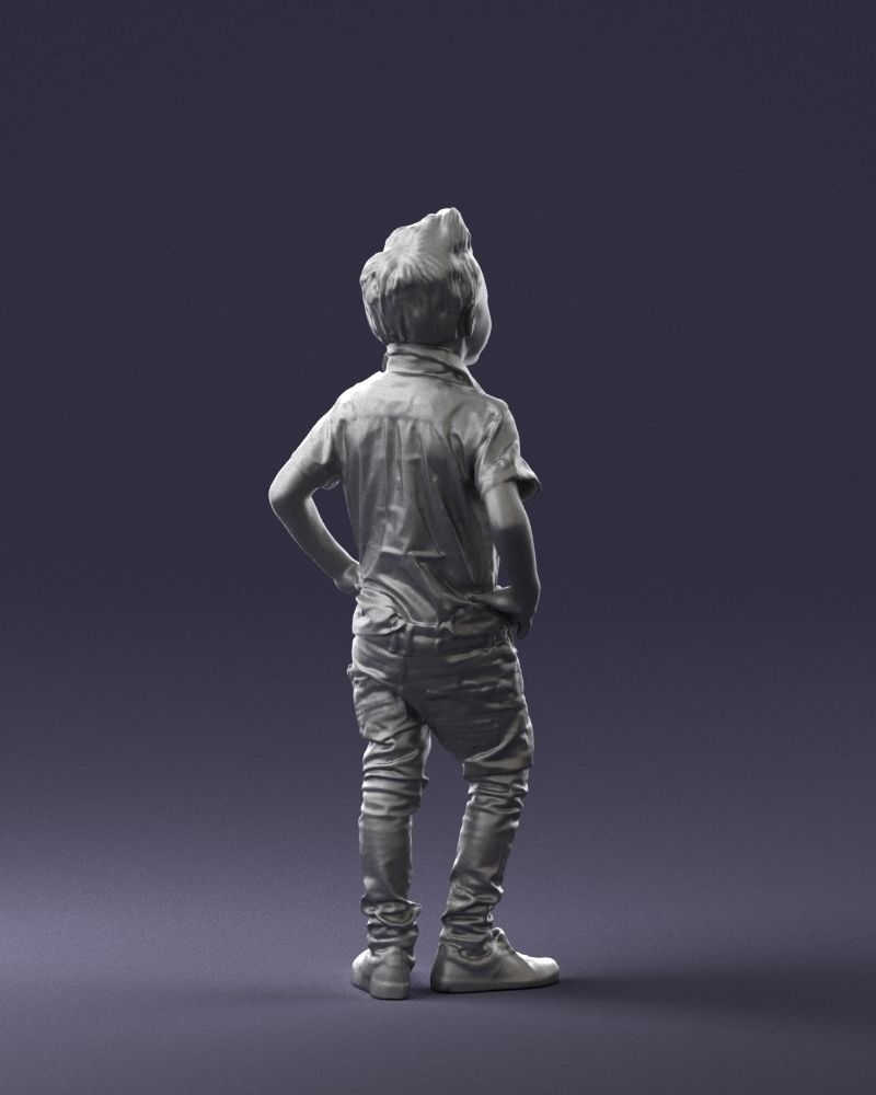 Stylish funny boy 0270 3D Print Ready 3D print model_16