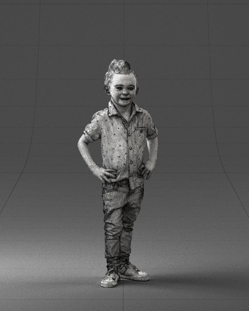 Stylish funny boy 0270 3D Print Ready 3D print model_5