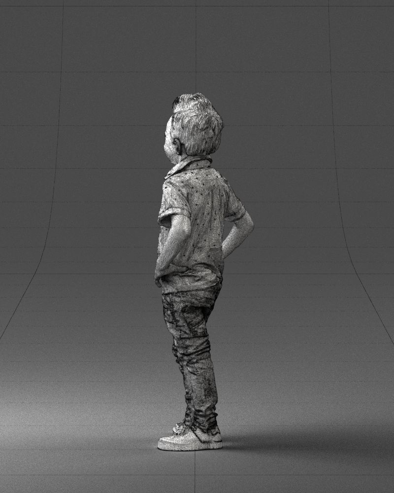 Stylish funny boy 0270 3D Print Ready 3D print model_23