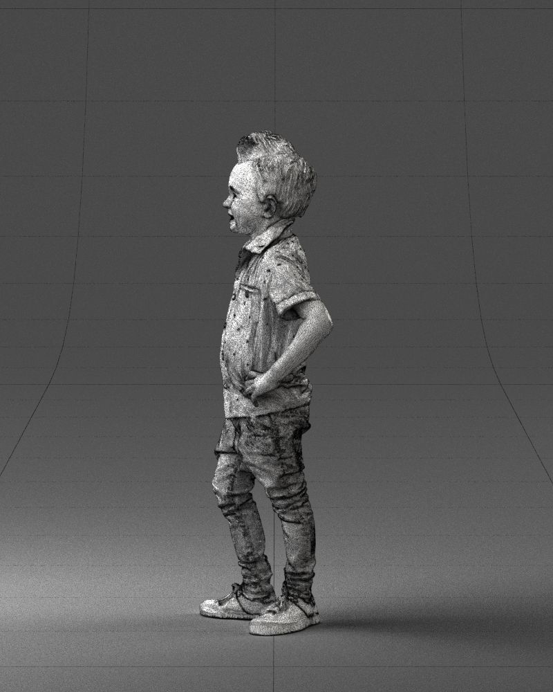 Stylish funny boy 0270 3D Print Ready 3D print model_26