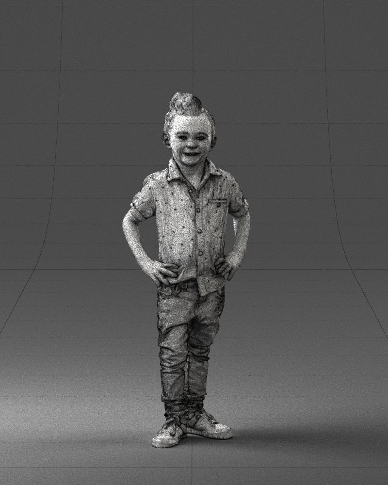 Stylish funny boy 0270 3D Print Ready 3D print model_2