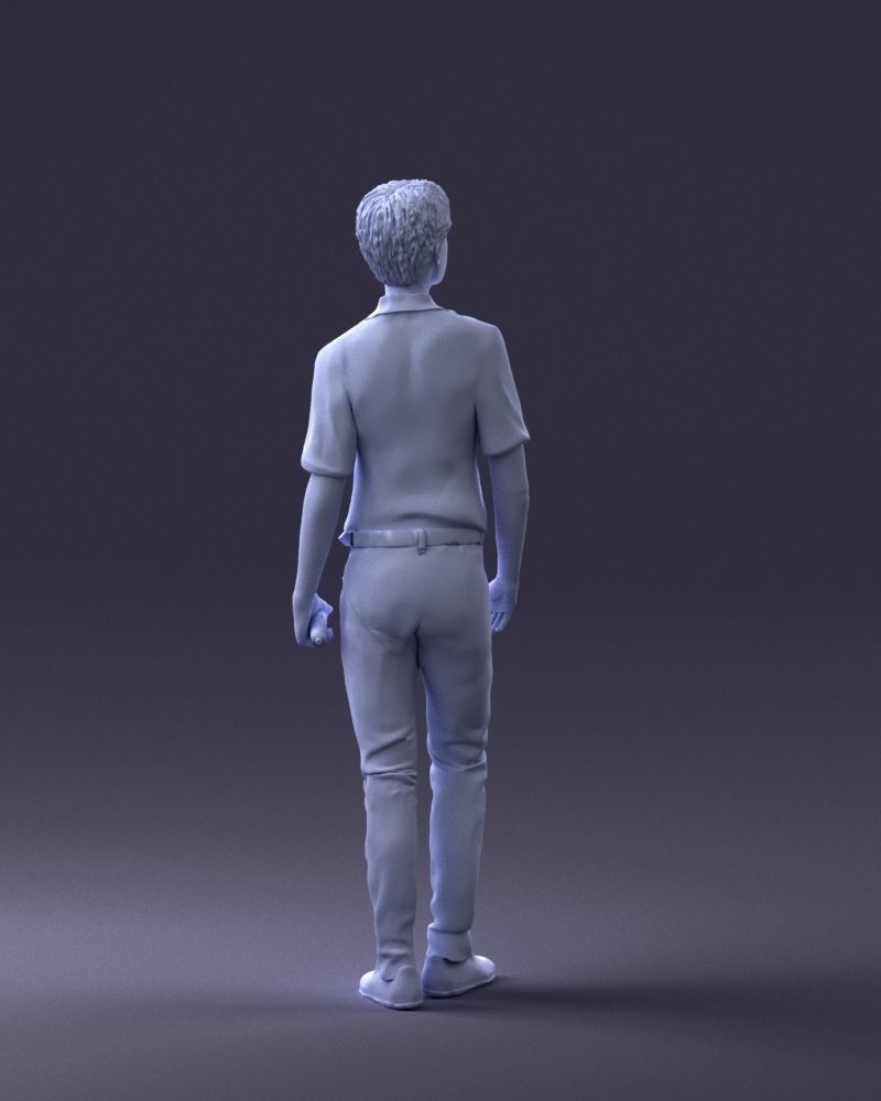 000228 Young Asiasn Man with Microphone 1123 3D model_11