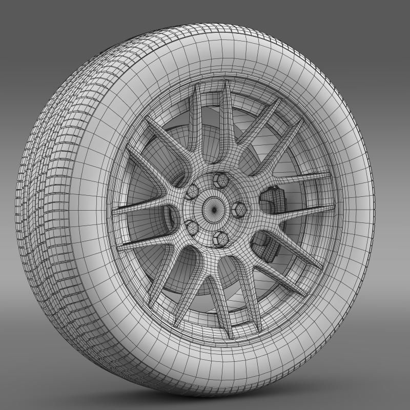 Chevrolet Camaro 2012 Hennesey wheel 3D model_4