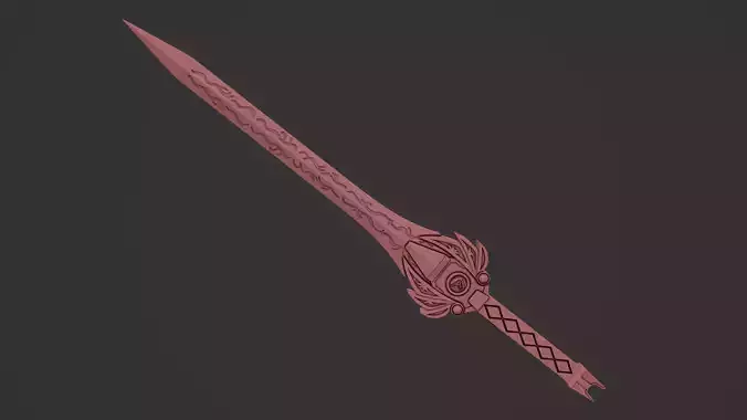 Power Rangers Legacy Red Ranger Sword 3D print model