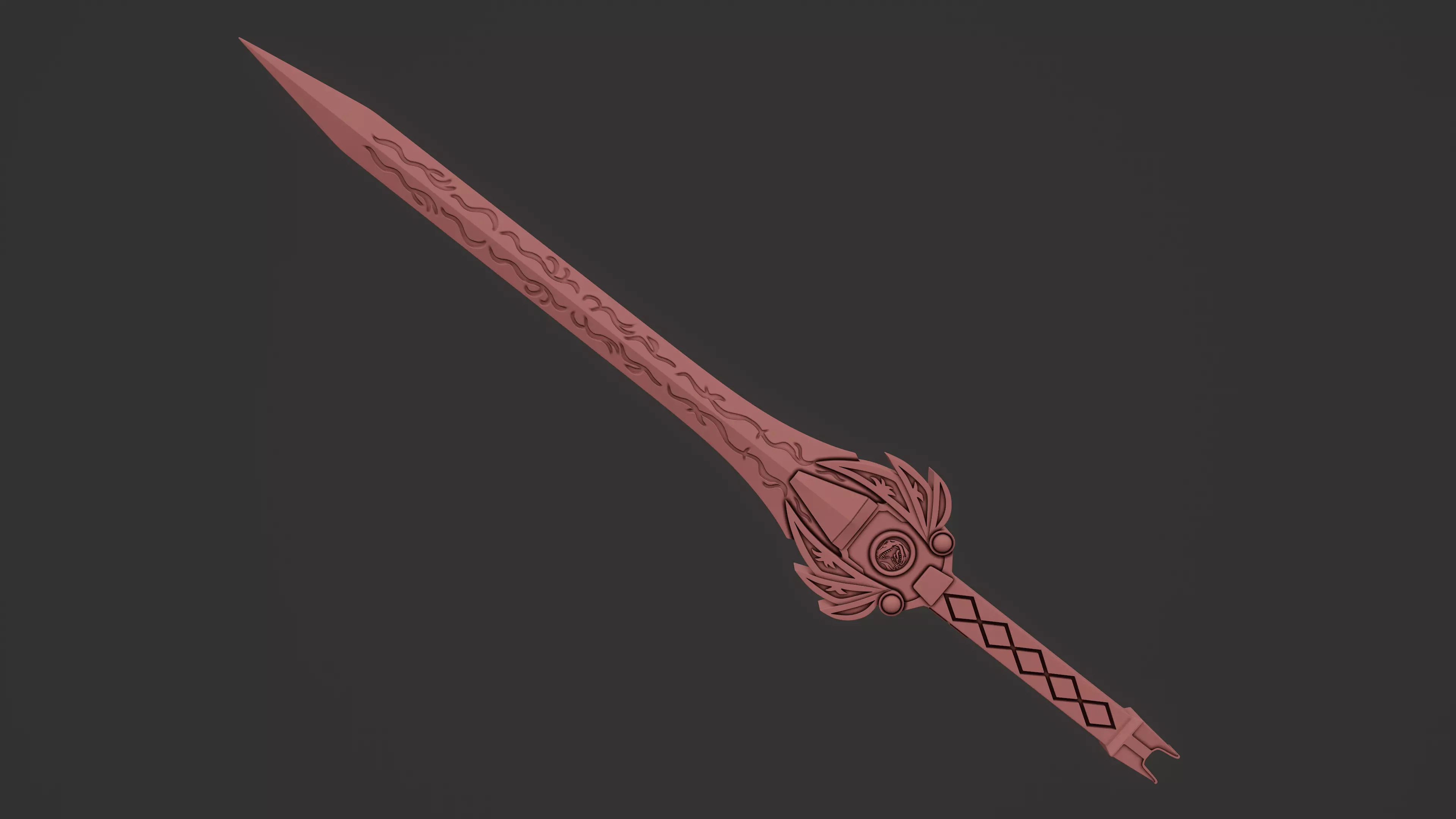 Power Rangers Legacy Red Ranger Sword 3D print model_0