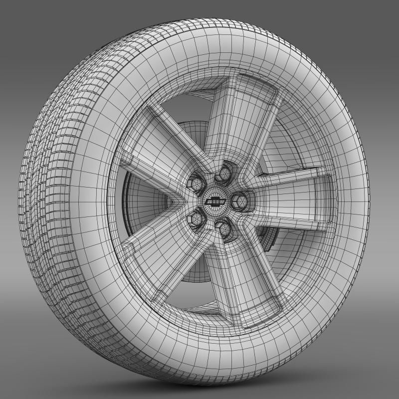 Chevrolet Camaro Convertible 2007 wheel 3D model_4