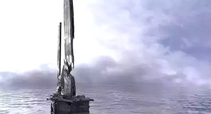 Halo Forerunner Inspired Alien Tower 2