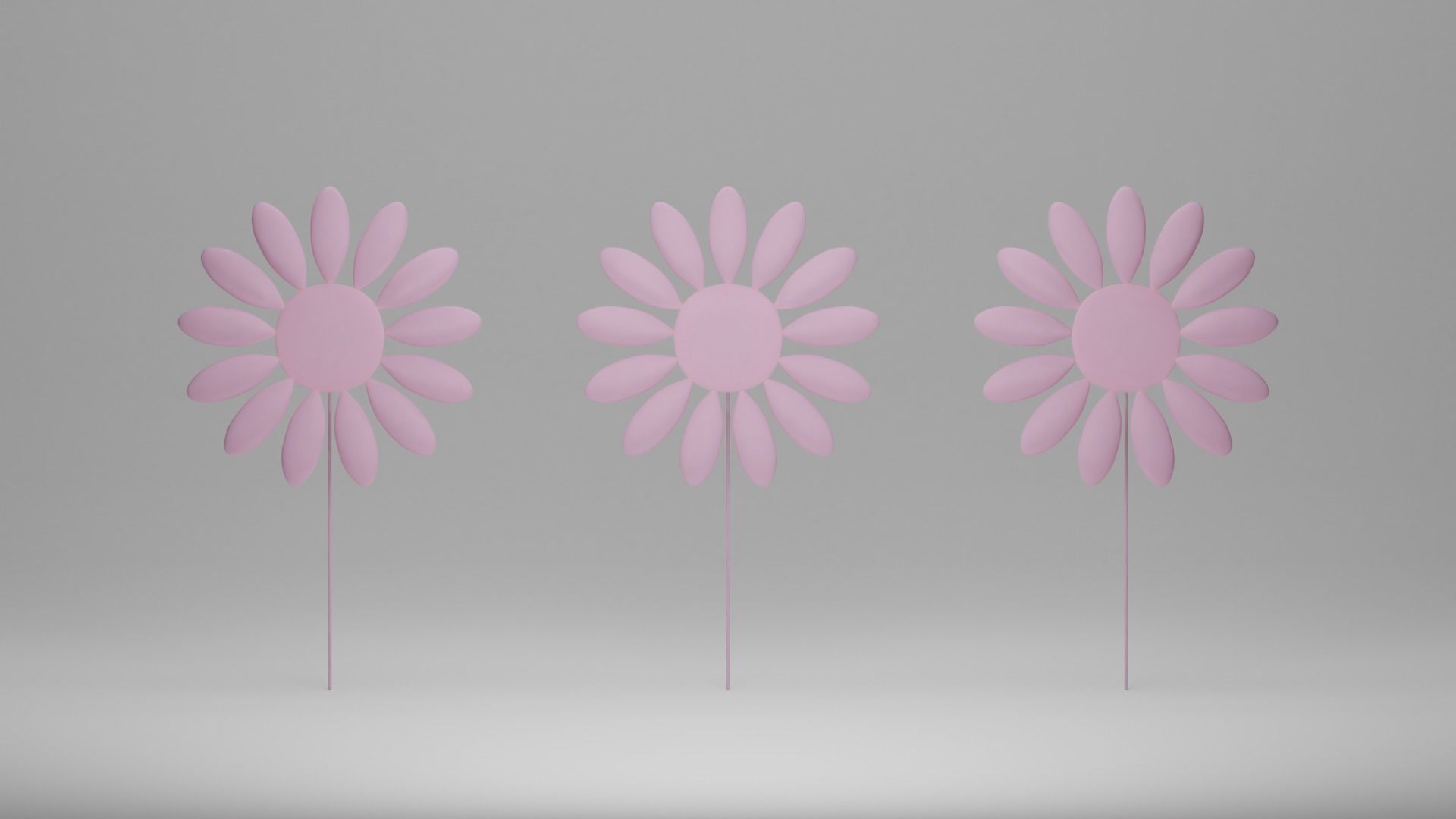 Cartoon Flower 3D model_1