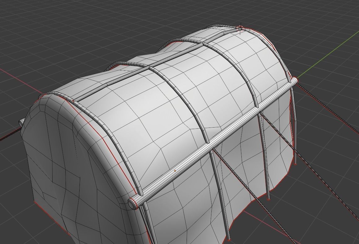 Military tent PBR Free low-poly 3D model_11