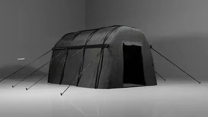 Military tent PBR Free low-poly 3D model