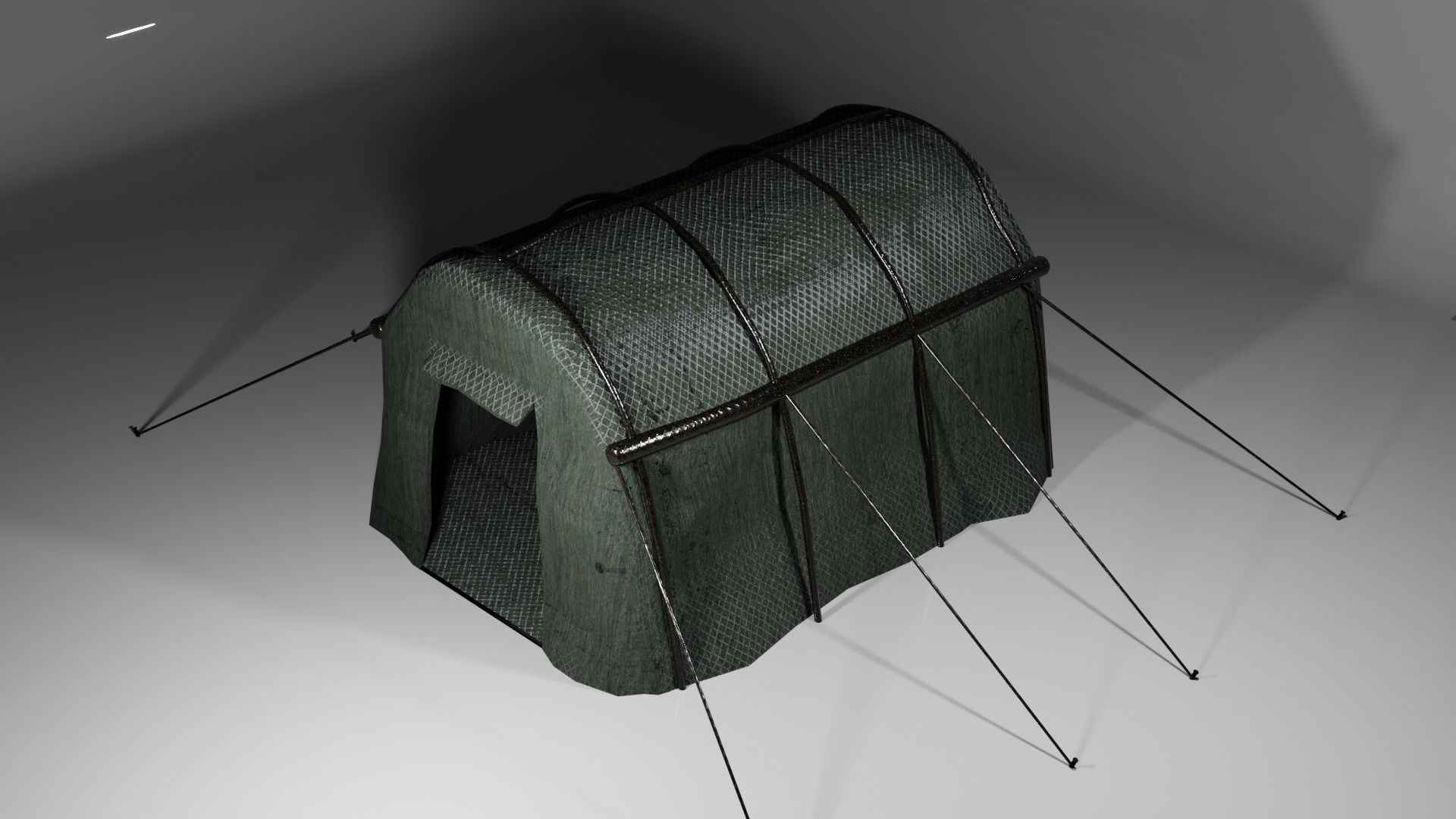 Military tent PBR Free low-poly 3D model_4