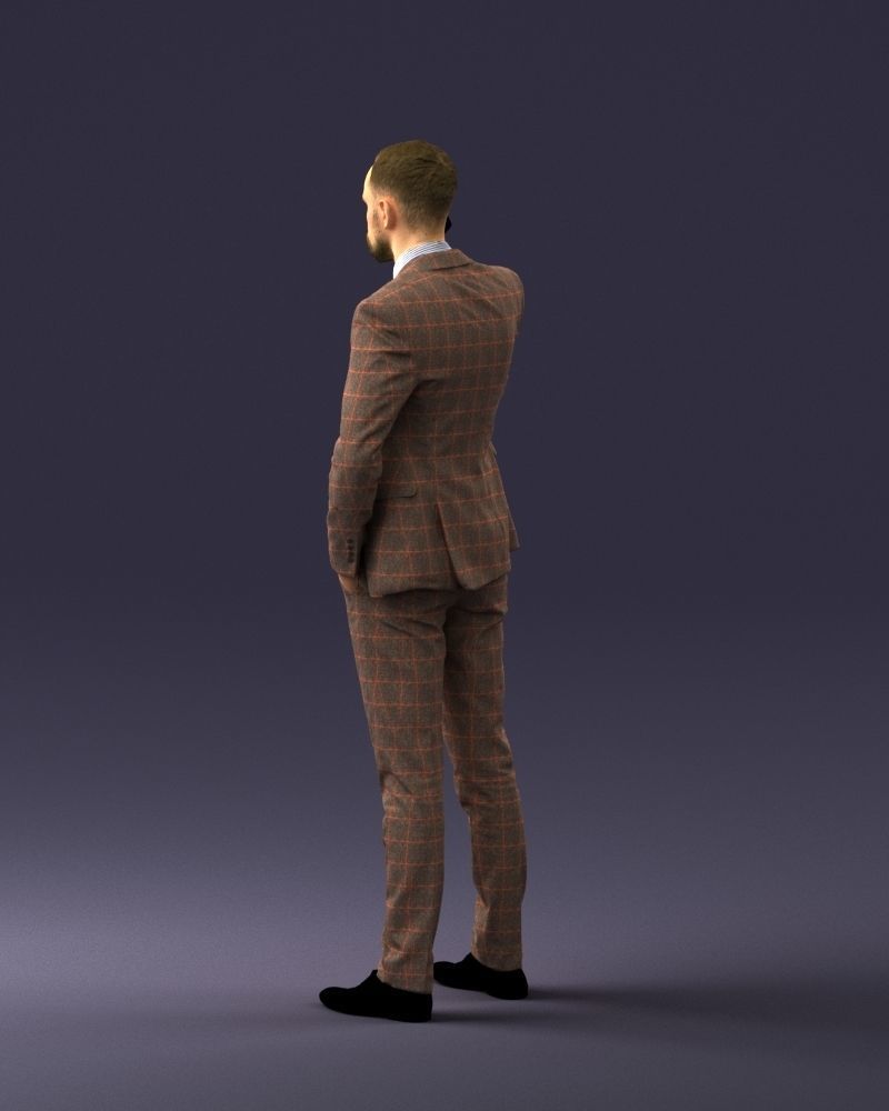 000254 Businessman in Suit Talking on Phone 0220 3dp 3D print model_22
