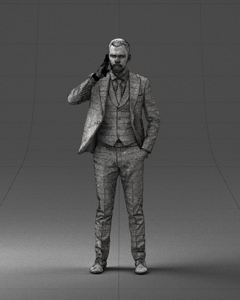 000254 Businessman in Suit Talking on Phone 0220 3dp 3D print model_36