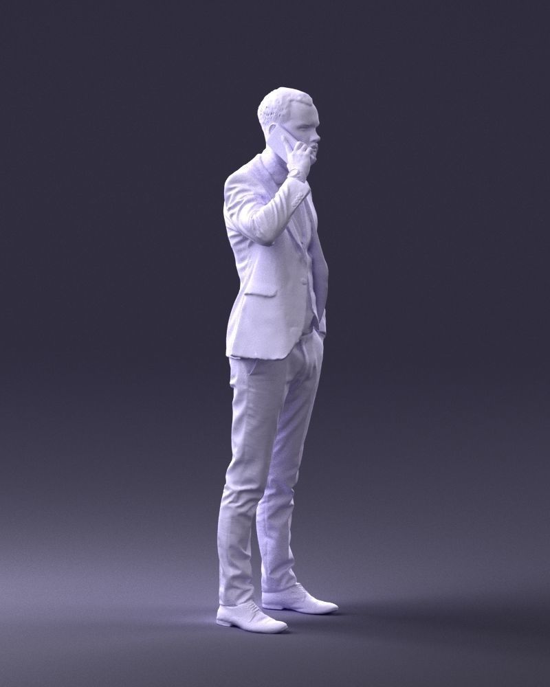 000254 Businessman in Suit Talking on Phone 0220 3dp 3D print model_11