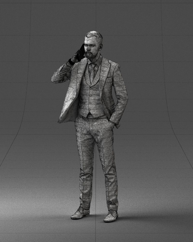 000254 Businessman in Suit Talking on Phone 0220 3dp 3D print model_33