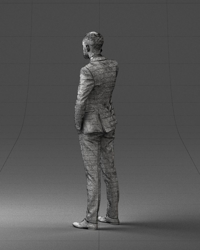 000254 Businessman in Suit Talking on Phone 0220 3dp 3D print model_24