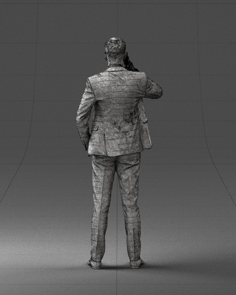 000254 Businessman in Suit Talking on Phone 0220 3dp 3D print model_21
