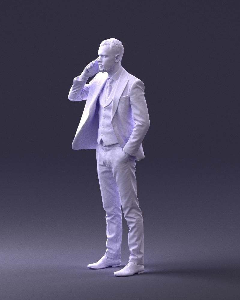 000254 Businessman in Suit Talking on Phone 0220 3dp 3D print model_29