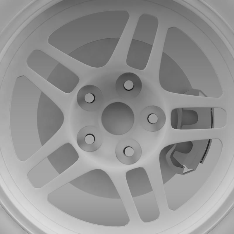 Chevrolet Camaro GS Racecar 2008 wheel 3D model_3