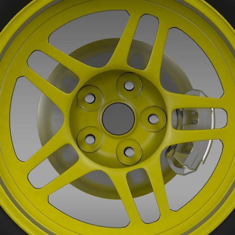 Chevrolet Camaro GS Racecar 2008 wheel 3D model_9