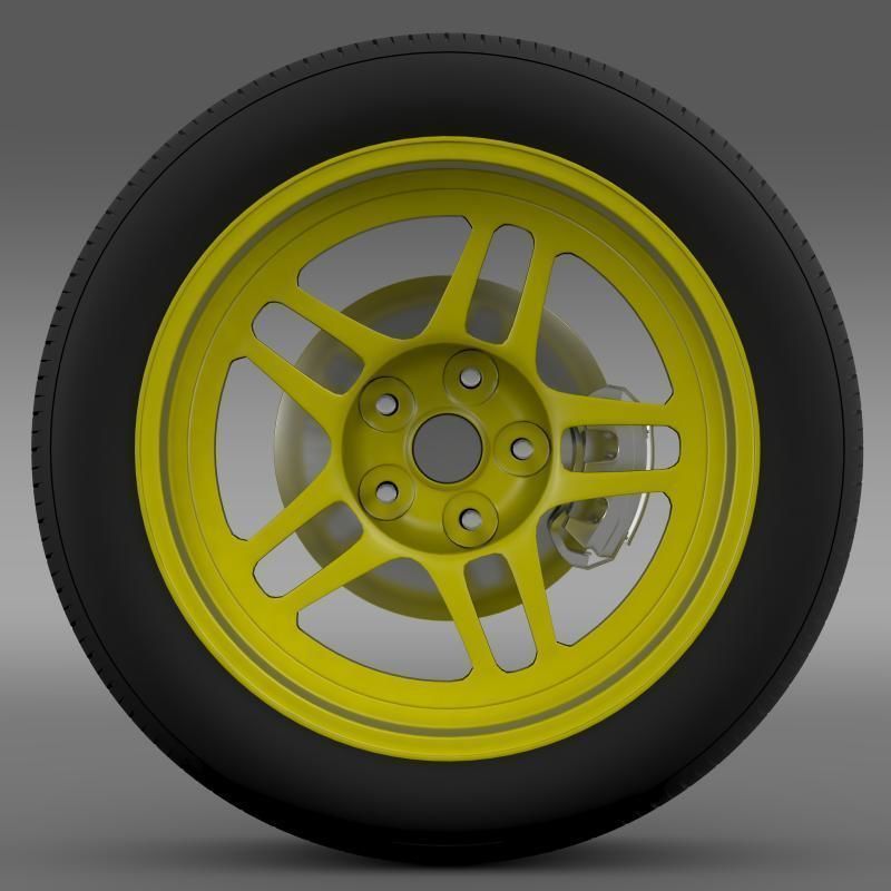 Chevrolet Camaro GS Racecar 2008 wheel 3D model_6