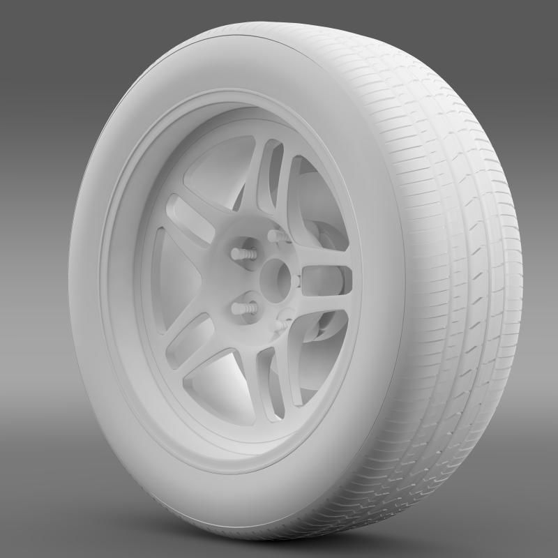 Chevrolet Camaro GS Racecar 2008 wheel 3D model_11